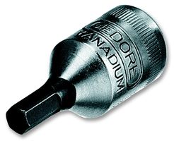 GEDORE IN 20 6 六角刀头, 套筒起子, 方形起子头, 1/4英寸起子头, 6 mm AF