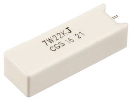 CGS - TE CONNECTIVITY SQMR722KJ Through Hole Resistor, 22 kohm, SQ Series, 7 W, ± 5%, Radial Leaded, 500 V