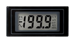 LASCAR DPM 500S 数字面板仪表,直流毫伏,3-1/2位,0-200mV,12.5mm数字高度,6.5V供电