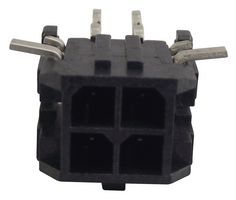MOLEX 430450409 引脚针座, 直角, 电源, 3 mm, 2 排, 4 触点, 表面安装直角, Micro-Fit 3.0 43045