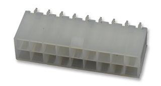 MOLEX 39281183 引脚针座, 竖直, 94V-2, 线至板, 4.2 mm, 2 排, 18 触点, 通孔直型, Mini-Fit Jr. 5566