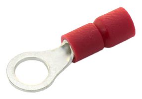 MULTICOMP PRO RVE1-3.2 Ring Tongue Terminal, M2.5, #4, 16 AWG, 1.5 mm², RVE, Red