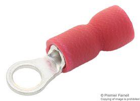 MULTICOMP PRO RVES1-3.7 Ring Tongue Terminal, M3.5, #6, 16 AWG, 1.5 mm², RVES, Red