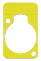 NEUTRIK DSS-YELLOW Connector Accessory, Yellow, Lettering Plate, D Shape Connectors, etherCON