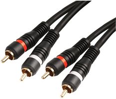 PRO SIGNAL PSG00278 音频/视频电缆组件，1.5 m长，2 个 Phono（RCA）插头至 2 个 Phono（RCA）插头，蓝色