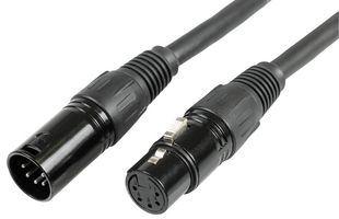 PULSE PLS00410 LEAD, XLR DMX, 5P 2PAIR, 1M