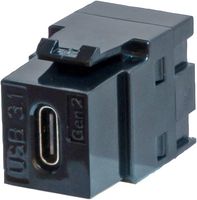 TUK KCUCCBK USB ADAPTOR, 3.1 TYPE C RCPT-RCPT, BLACK