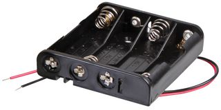 MULTICOMP PRO MP006847 电池座, 4 x AAA, 引线