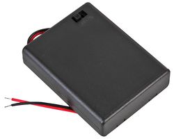 MULTICOMP PRO MP000374 电池盒, 开关, 接线, 4 x AAA