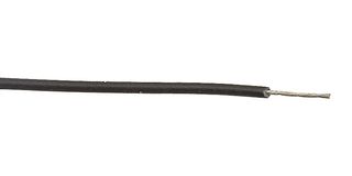 RAYCHEM - TE CONNECTIVITY 44A0111-18-0 Wire, Stranded, Hook Up, Spec44, PVDF, Black, 18 AWG, 19 x 0.254mm, 328 ft