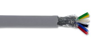 MULTICOMP PRO MP002290 多芯电缆, 7-1-6C, 屏蔽, 6 芯, 30 AWG, 0.1 mm², 82.02 ft, 25 m