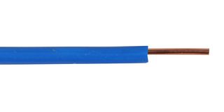 PRO POWER 6491X-1MMBLU100M Wire, Solid, Conduit, BS6004, PVC, Blue, Solid, 328 ft
