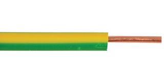 PRO POWER 6491X-1MMG/Y100M 线缆, 实心, 导管, BS6004, PVC(聚氯乙烯), 黄色, 绿色, 实心, 328 ft
