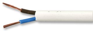 MULTICOMP PRO 3182Y-1MMWHT100M FLEX CABLE, 2CORE, WHITE, 1MM2, 100M