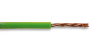 PRO POWER 6491X-2.50MMG/Y100M 线缆, 绞合, BS6004, PVC(聚氯乙烯), 黄色, 绿色, 7 x 0.67mm, 328 ft