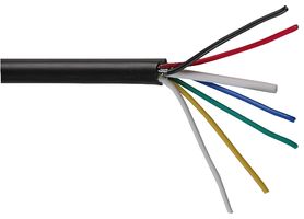 MULTICOMP PRO MP002319 Multicore Cable, 7-1-6A, Unscreened, 6 Core, 30 AWG, 0.1 mm², 328.08 ft, 100 m