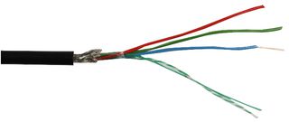 MULTICOMP PRO MP002344 多芯电缆, 7-1-3C, 屏蔽, 3 芯, 30 AWG, 0.1 mm², 82.02 ft, 25 m