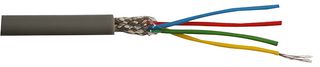 MULTICOMP PRO MP002346 多芯电缆, 7-1-4C, 屏蔽, 4 芯, 30 AWG, 0.1 mm², 82.02 ft, 25 m