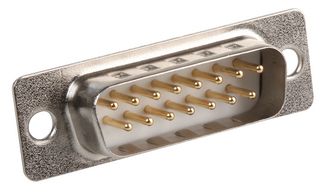ITW MCMURDO DA15PF D-Sub 连接器, 标准, 插头, Standard D, 15 触点, DA, 焊接