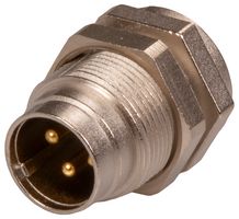 BINDER 09-0081-00-04 圆形连接器, Subminiature Circular Connector, 711系列, 面板安装插座, 4 触点, 焊接引脚