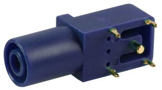 CLIFF ELECTRONIC COMPONENTS FCR7350L 香蕉测试连接器, 4mm, 插座, 电路板安装, 24 A, 1 kV, 镀金触芯, 蓝色