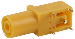 CLIFF ELECTRONIC COMPONENTS FCR7350Y 香蕉测试连接器, 4mm, 插座, 电路板安装, 24 A, 1 kV, 镀金触芯, 黄色