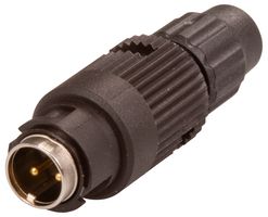 BINDER 99 0971 100 02 圆形连接器, Subminiature Circular Connector, 710系列, 电缆安装插头, 2 触点, 焊接引脚