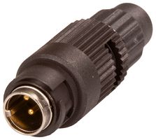 BINDER 99 0979 100 04 圆形连接器, Subminiature Circular Connector, 710系列, 电缆安装插头, 4 触点, 焊接引脚