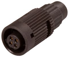 BINDER 99-0980-100-04 圆形连接器, Subminiature Circular Connector, 710系列, 电缆安装插座, 4 触点, 焊接插座