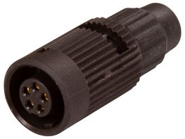 BINDER 99 0996 100 05 圆形连接器, Subminiature Circular Connector, 710系列, 电缆安装插座, 5 触点, 焊接插座