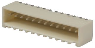 MOLEX 87438-1243 引脚针座, 直角, 线至板, 1.5 mm, 1 排, 12 触点, 表面安装直角, Pico-SPOX 87438 Series