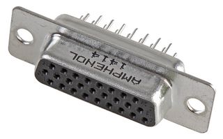 AMPHENOL COMMUNICATIONS SOLUTIONS L77HDA26SOL2 D-Sub 连接器, 高密度, 插座, HD, 26 触点, DA, 焊接
