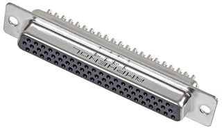 AMPHENOL COMMUNICATIONS SOLUTIONS L77HDC62S D-Sub 连接器, 高密度, 插座, HD, 62 触点, DC, 焊接杯