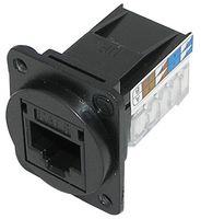 TUK SKMCBKDPM Modular Connector, RJ45 Jack, 1 x 1 (Port), 8P8C, Cat6, Panel Mount
