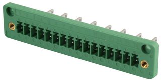 PHOENIX CONTACT 1829471 端子块, 针座, 3.81 mm, 16 路, 8 A, 160 V, 通孔竖直