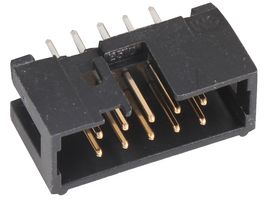 3M N2510-6002RB 引脚针座, 线至板, 2.54 mm, 2 排, 10 触点, 通孔直型, 2500