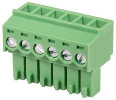 CAMDENBOSS CTBP92HD/6 Pluggable Terminal Block, 3.5 mm, 6 Ways, 28 AWG, 16 AWG, 1 mm², Clamp