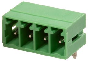 CAMDENBOSS CTBP93HD/4 端子块, 闭端, 针座, 3.5 mm, 4 路, 通孔直角