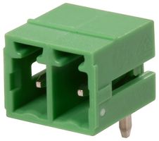 CAMDENBOSS CTBP93HE/2 Terminal Block, Closed Ended, Header, 3.81 mm, 2 Ways, Through Hole Right Angle