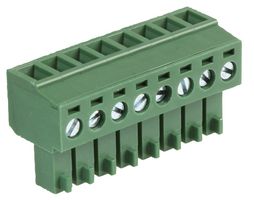 MULTICOMP PRO MC000101 插拔式接线端子, 3.81 mm, 8 路, 26 AWG, 16 AWG, 螺丝