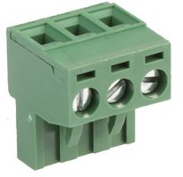 MULTICOMP PRO MC000137 Pluggable Terminal Block, 5 mm, 3 Ways, 24 AWG, 12 AWG, Screw