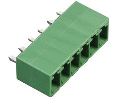 MULTICOMP PRO MC000084 端子块, 针座, 3.5 mm, 6 路, 12 A, 150 V, 通孔竖直
