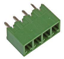 MULTICOMP PRO MC000122 端子块, 针座, 3.81 mm, 4 路, 12 A, 300 V, 通孔竖直
