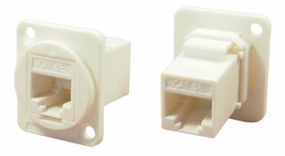 CLIFF ELECTRONIC COMPONENTS CP30220W In-Line Adapter, Cat5e, CSK Hole, Adaptor, In-Line, RJ45, RJ45, White FT