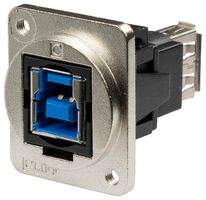 CLIFF ELECTRONIC COMPONENTS CP30206NM3 USB Adapter, M3 Hole, USB Type B Receptacle, USB Type A Receptacle, USB 3.0, FT Series