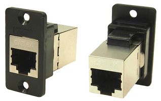 CLIFF ELECTRONIC COMPONENTS CP30625S 直列式适配器, 适配器, 直列式, RJ45, RJ45, Slim FeedThrough
