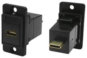 CLIFF ELECTRONIC COMPONENTS CP30711 USB适配器, CSK孔, USB C 插座, USB C 插头, Dual Entry Feed Through Series