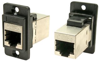 CLIFF ELECTRONIC COMPONENTS CP30720S 直列式适配器, Cat5e, CSK孔, 适配器, 直列式, RJ45, RJ45, Dual Entry Feed Through Series