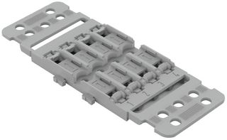 WAGO 221-2504 Mounting Carrier, 4 Way, Wago 221-2411 Inline Splicing Connector with Lever, 221 Series