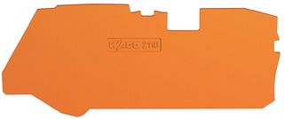 WAGO 2110-1292 Accessory, Orange, TOPJOB S 35mm DIN Rail Through Terminal Blocks - 2110-120x and 2110-520x Series